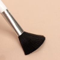 Набор кистей для макияжа &laquo;Мрамор&raquo;, 5 предметов, цвет белый/чёрный