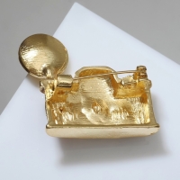 Брошь &laquo;Фотоаппарат&raquo;, цветная в золоте