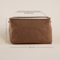 Короб для хранения вещей SL Home, 35&times;25&times;23 см, цвет серый