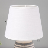 Настольная лампа "Алатея" Е14 40Вт бело-серый 17х17х28 см
