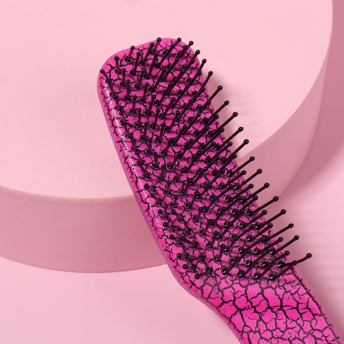 Расчёска - мини массажная, 3 &times; 14,5 см, цвет МИКС