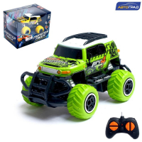 Джип радиоуправляемый &laquo;Граффити&raquo;, работает от батареек, цвет зелёный