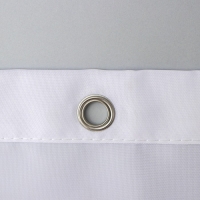 Штора для ванны Доляна &laquo;Моно&raquo; с люверсами, 180&times;180 см