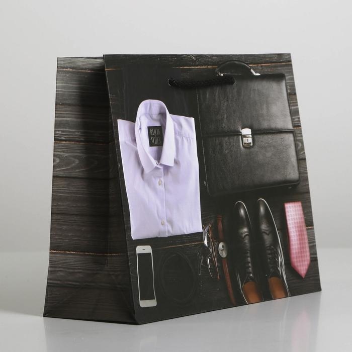 Пакет подарочный ламинированный, упаковка, &laquo;Стиль&raquo;, MS 23 х 18 х 8 см