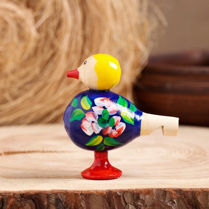 Свистулька &laquo;Птичка&raquo;, 8,5 см, микс, ручная роспись