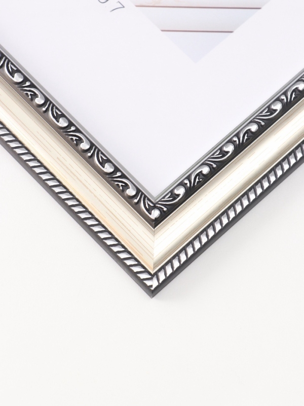 Фоторамка пластик "МИРАМ" 21х29,7 см (A4), серебро