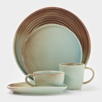 Салатник "Sand Ripples" Magistro 12,5см, 12,5х6 цвет желтый, голубой, коричневый