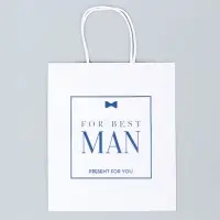 Пакет подарочный крафтовый, упаковка, Best man, 22 х 25 х 12 см