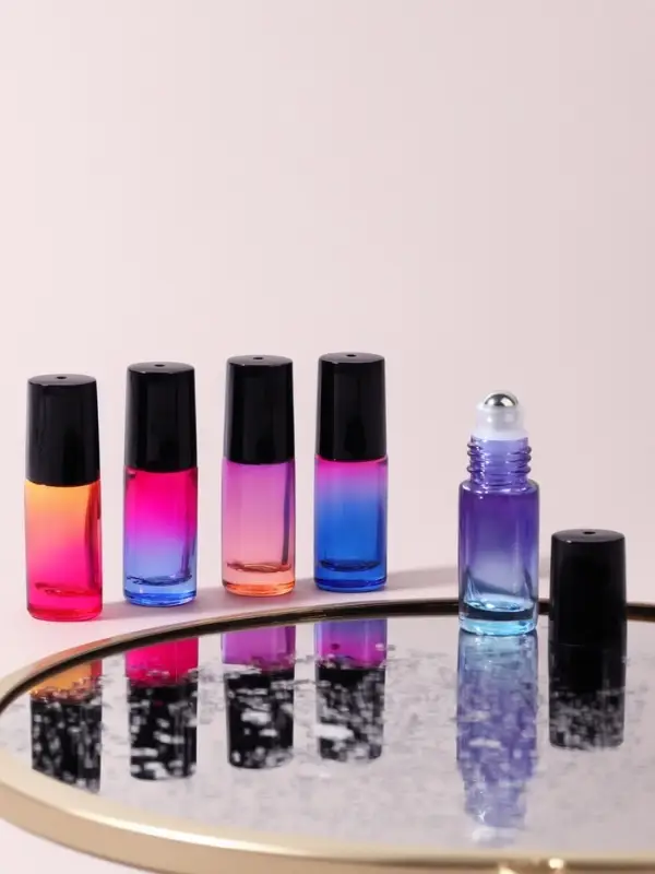 Флакон для парфюма &laquo;Уникальность&raquo;, с металлическим роликом, 5 мл, цвет МИКС