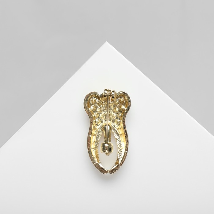 Брошь &laquo;Зуб&raquo;, цвет белый в золоте