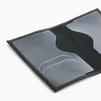 Обложка для паспорта 9,5*0,5*13,5, загран, флотер черный (2)