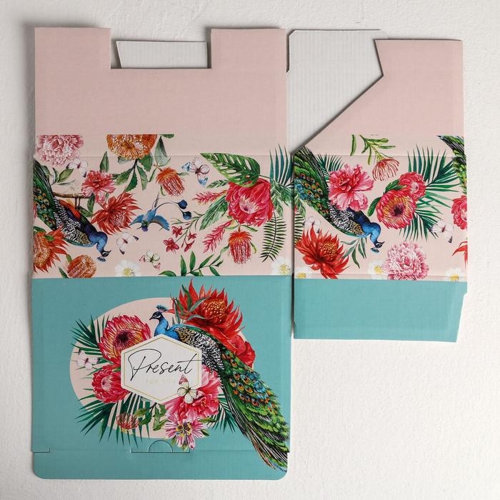 Коробка‒пенал, упаковка подарочная, &laquo;Present&raquo;, 22 х 15 х 10 см