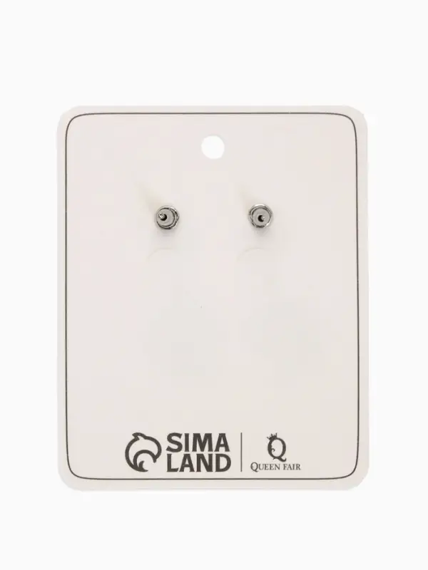 Серьги металл &laquo;Мятые&raquo;, цвет серебро