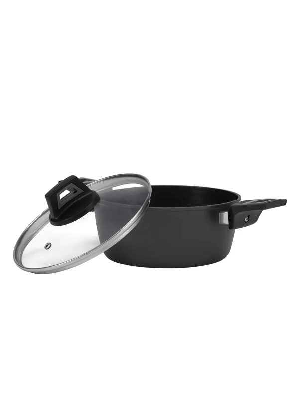 Кастрюля со стеклянной крышкой 20 см Graphit-20C 2,2 литра