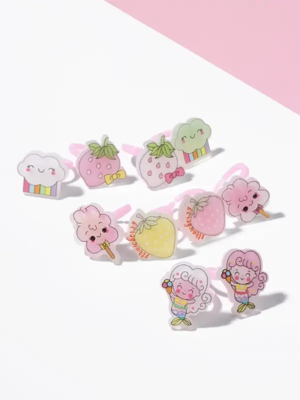 Кольцо детское Выбражулька &laquo;Зверюшки&raquo;, форма МИКС, безразмерное, цвет МИКС