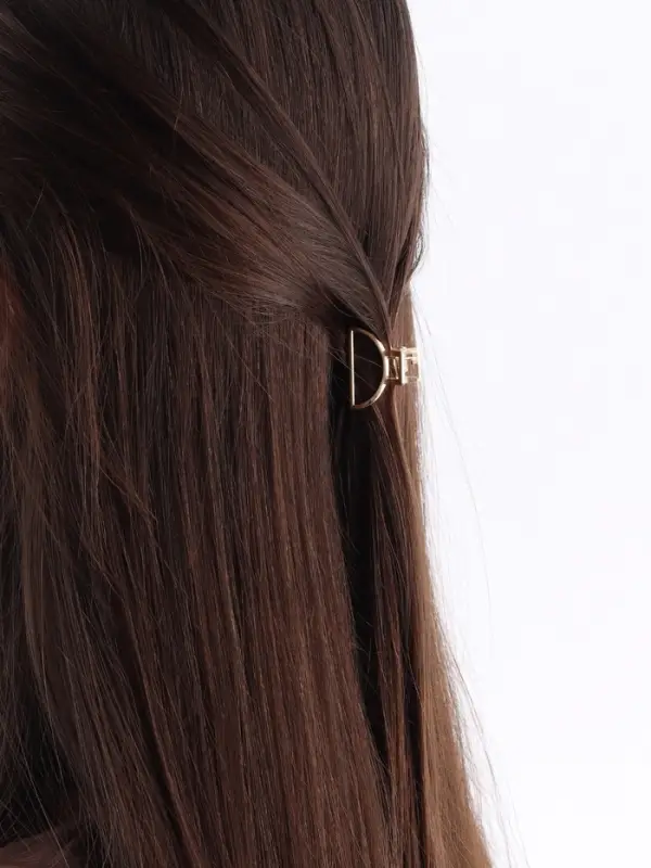 Крабик для волос &laquo;Маргарита&raquo;, дуга, 2.5 см, золото