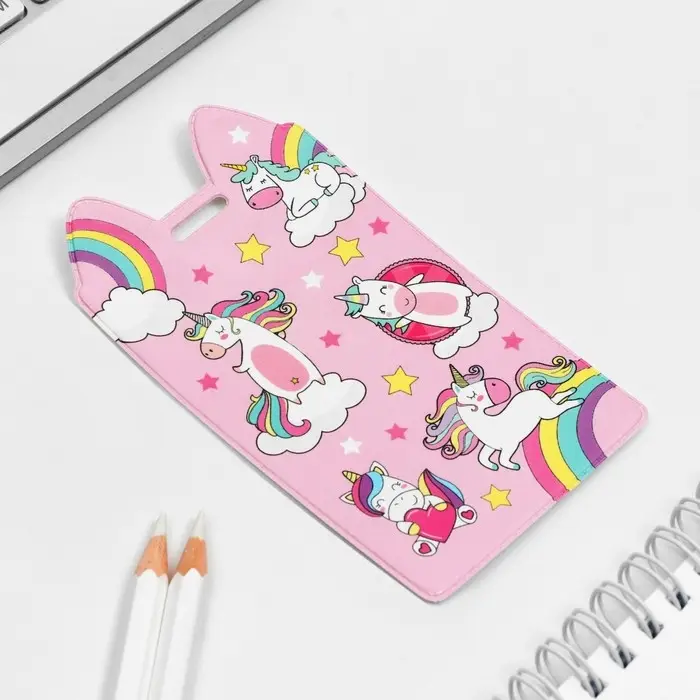 Чехол для бейджа &laquo;Единороги&raquo;, 11,6 х 6,6 см