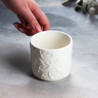 Кружка керамическая &laquo;Ласточки&raquo; белая, 260 мл, цвет белый