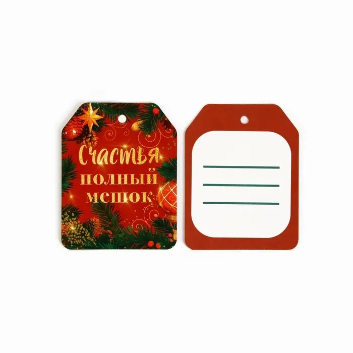 Шильдик на подарок &laquo;Счастье&raquo;, набор 6 штук, 16&times;24 см