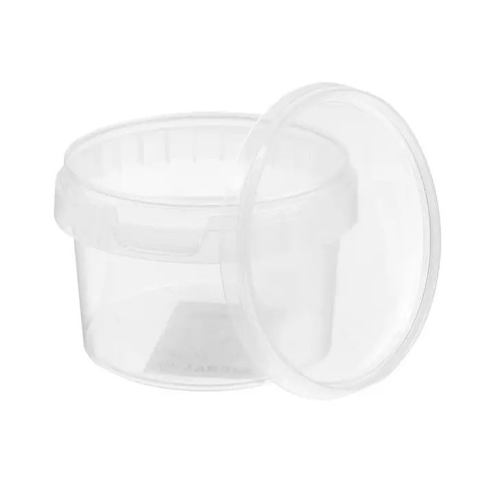 Емкость полимерная, 0.28 л, прозрачная, с крышкой, 1 шт.