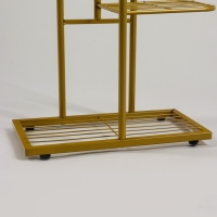 Подставка для цветов Greengo, 6 полок, 44 &times; 22 &times; 105 см, напольная, металл, цвет золотой