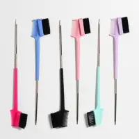 Расчёска - щётка для укладки волос, 21&times;3.6 см, МИКС