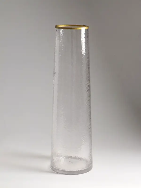 Ваза стекло напольная "Линней" 50х15 см, прозрачный