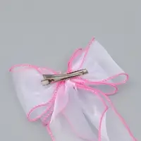 Бант для волос на заколке розовый, Винкс