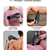 Перкуссионный массажер пистолет КТ-2997 - 30 Вт