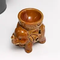 Аромалампа керамика "Слоненок" глянец МИКС 9х9,5х6 см