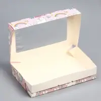 Коробка складная &laquo;Единороги&raquo; 20&times;12&times;4 см