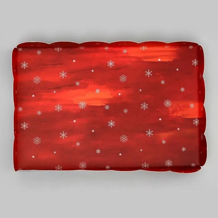 Коробка для печенья, &laquo;Снеговик&raquo;, 22&times;15&times;3 см, Новый год