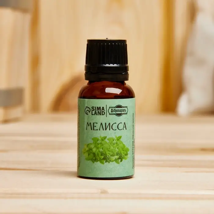 Эфирное масло "Мелисса" флакон-капельница 17 мл "Добропаровъ"