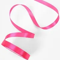 Лента атласная, 12 мм, 23&plusmn;1 м, ярко-розовая №190