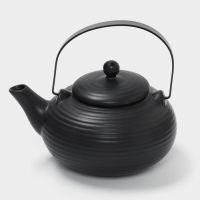 Чайник заварочный с ситом 0,75 л, Magistro Black Swan, черный