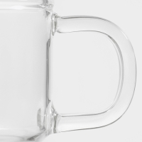 Кружка стеклянная штабелируемая "Боттом", 100 мл, 5,8х5,1 см нет