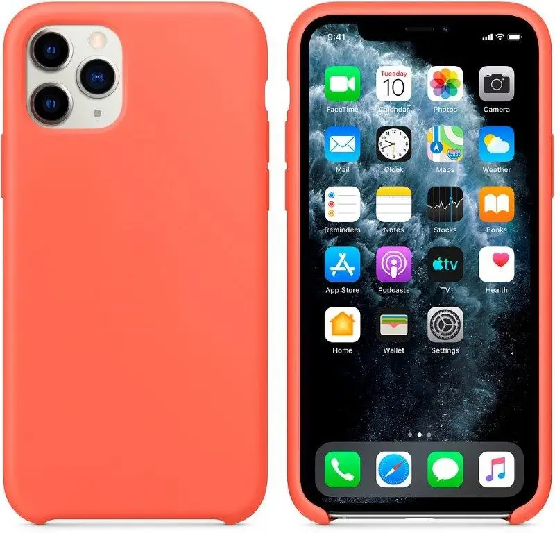 Чехол iPh 11 Pro Silicon Case 100% ORG Orange (c LOGO)