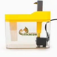 Фонтан для кошек и собак 1,5 л, 16,5 х 11,5 х 12 см, евророзетка, жёлтый