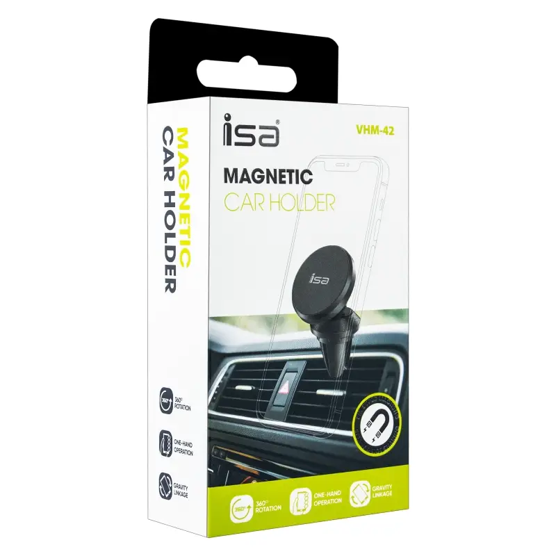 Автодержатель VHМ-42 магнитный ISA