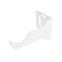 Кронштейн для радиатора левый, полимер, цвет белый