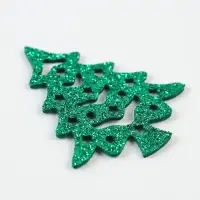 Декор "Зеленые елочки", набор 6 шт.