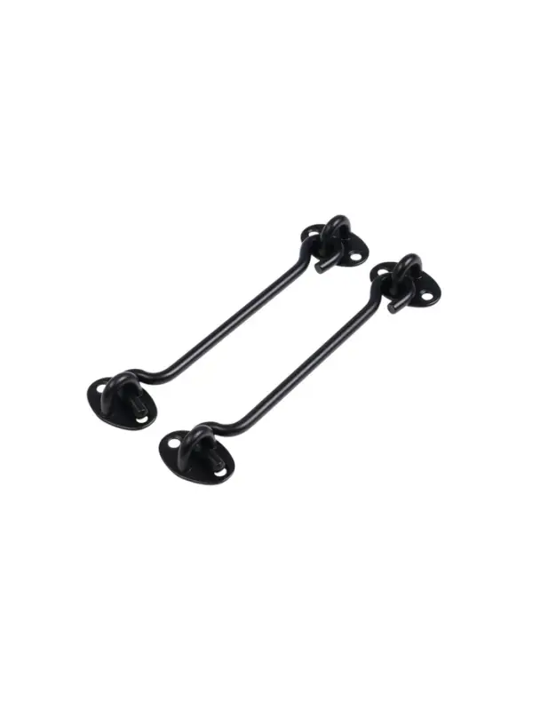 Крючок ветровой LOCKLAND KV001, L=150 мм, нержа, цвет черный, 2 шт