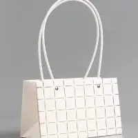 Сумка для цветов влагостойкая, белая, 22x10.5x13.5&plusmn;5% см