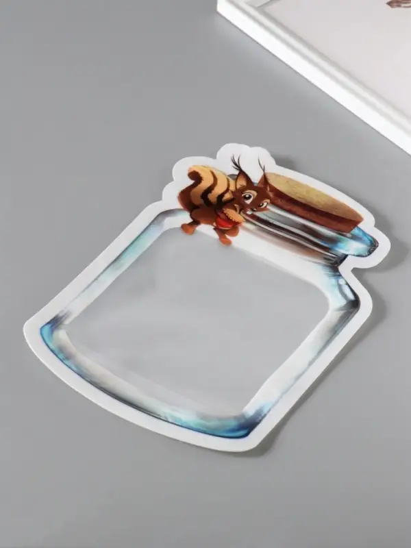 Пакет для хранения "Стеклянная баночка с пробкой. Белочка", застёжка zip-lock 17х24,5+7 см   1088652