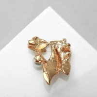 Брошь &laquo;Рыбка&raquo;, цветная в золоте