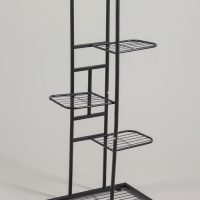 Подставка для цветов Greengo, 5 полок, 44 &times; 22 &times; 95 см, напольная, металл, тёмно-серая