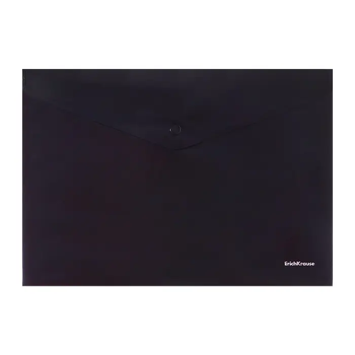 Папка-конверт на кнопке А4, 140 мкм, ErichKrause Fizzy Classic, непрозрачный, тиснение, микс