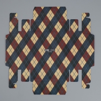 Коробка для конфет, кондитерская упаковка, 9 ячеек, &laquo;Самому лучшему мужчине&raquo;, 14.7 х 14.7 х 3.5 см