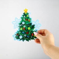 Гирлянда на кольцах "С Новым годом", змейки,  дл.170 см