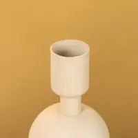 Подсвечник на 1 свечу текстурный "Фисташковый" с 2 сферами 8,5х8,5х18 см